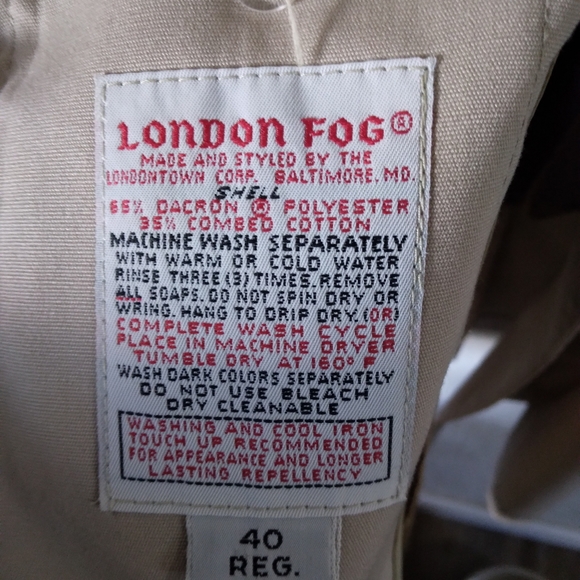 Vintage-Like New! London Fog furr lined trench Coat. - Picture 3 of 9